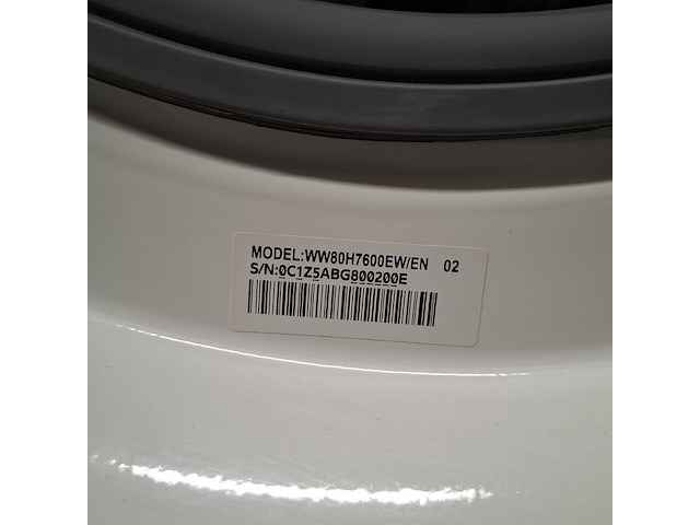 Wasmachine, samsung, ww80h7600ew - 8.0 kg a++ - afbeelding 9 van  9