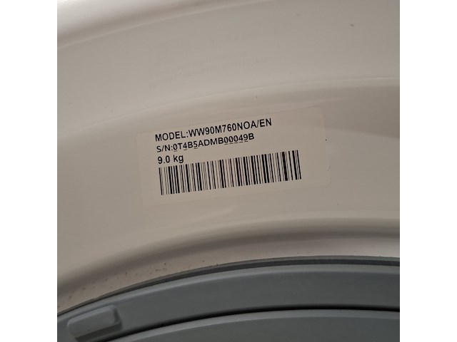 Wasmachine, samsung, ww90m760noa | eco bubble | 9 kg | a+++ - afbeelding 10 van  11