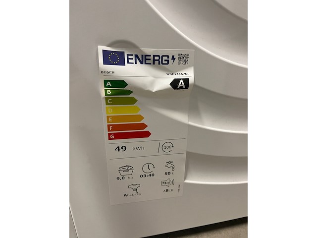 Wasmachine, voorlader 9 kg max. 1600 rpm bosch, serie 6 wgh246a7nl - afbeelding 5 van  8