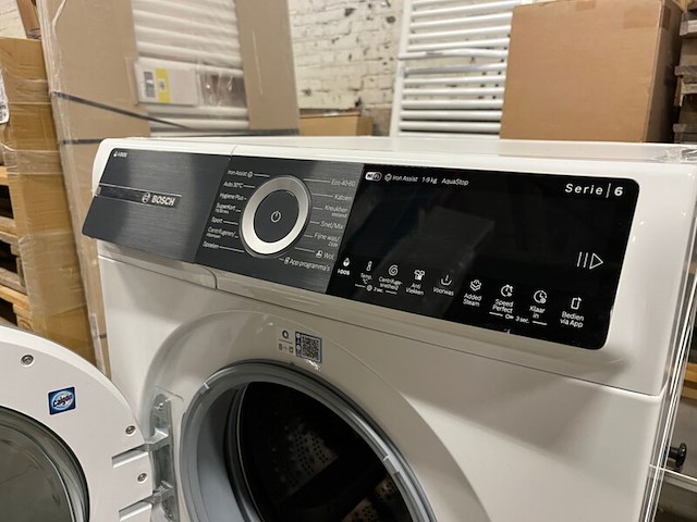 Wasmachine, voorlader 9 kg max. 1600 rpm bosch, serie 6 wgh246a7nl - afbeelding 7 van  8