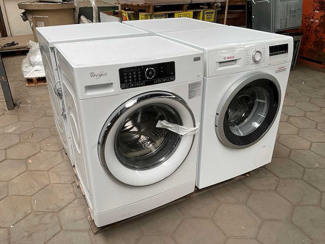 Wasmachines 1x bosch, 1x whirlpool, wasdroger 1x siemens, 1x bosch (4x) - afbeelding 2 van  8