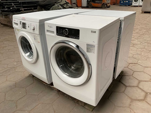 Wasmachines 1x bosch, 1x whirlpool, wasdrogers, 1x bosch, 1x siemens (4x) - afbeelding 1 van  8