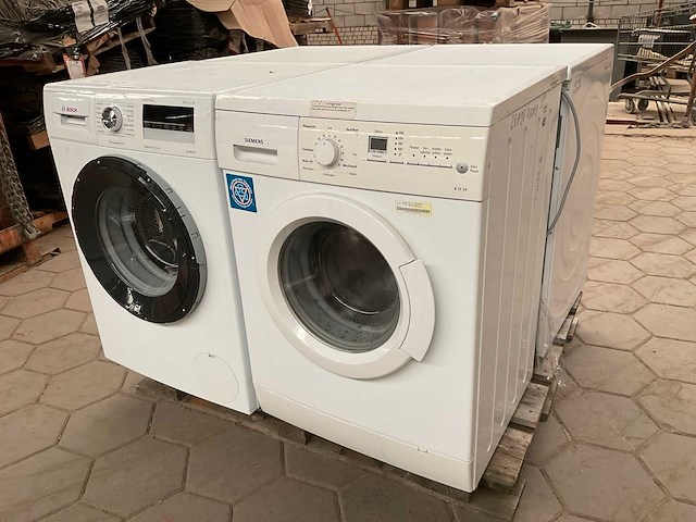 Wasmachines 1x siemens, 1x bosch, wasdrogers, 1x bosch, 1x siemens (4x) - afbeelding 1 van  8