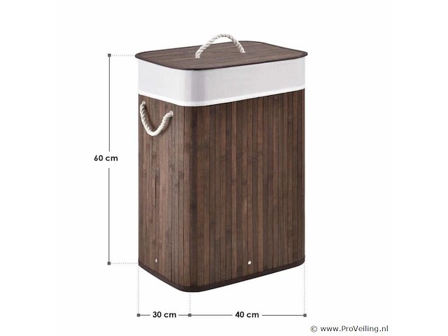 Wasmand curly 72l 40x30x60cm - afbeelding 6 van  6