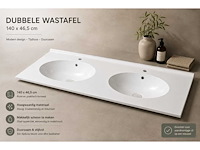 Wastafel duo 140cm (2x) - afbeelding 1 van  3