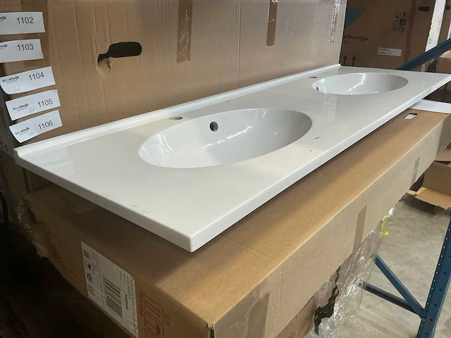 Wastafel duo 140cm (6x) - afbeelding 3 van  3