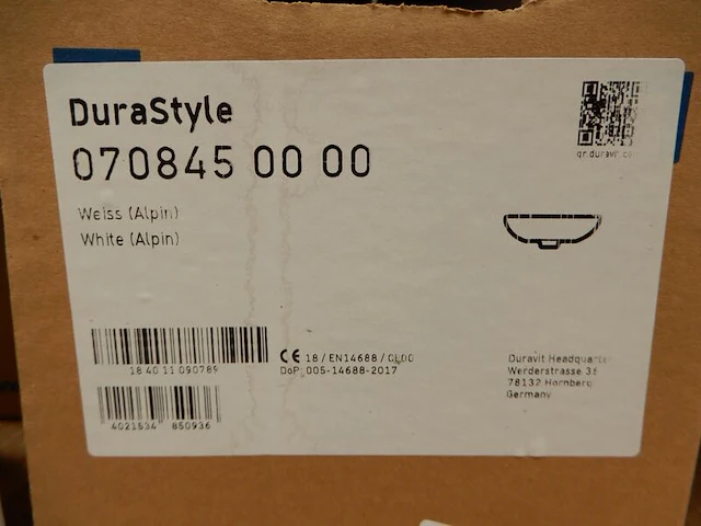Wastafel, duravit, durastyle, wit - afbeelding 3 van  3