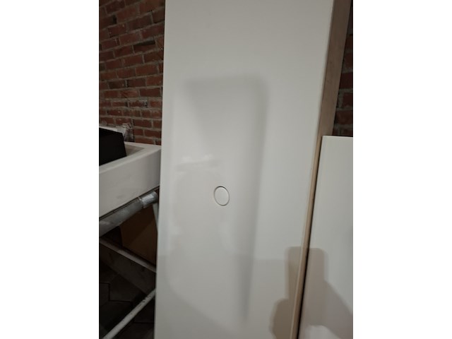 Wastafel elise, maatwerk, mat wit - afbeelding 3 van  5