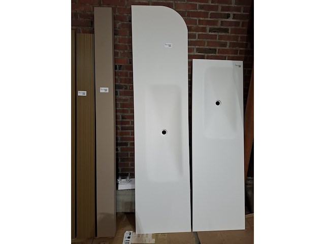 Wastafel elise, maatwerk, mat wit - afbeelding 1 van  4