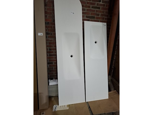 Wastafel elise, maatwerk, mat wit - afbeelding 2 van  4