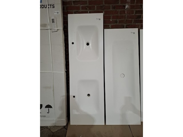 Wastafel elise, maatwerk, mat wit - afbeelding 1 van  3