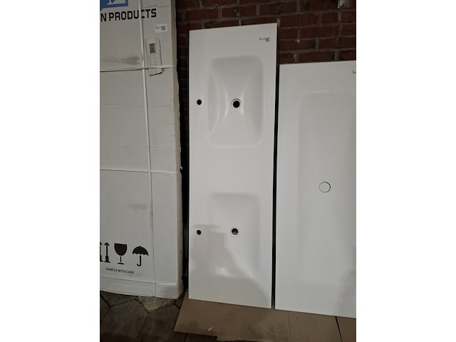 Wastafel elise, maatwerk, mat wit - afbeelding 2 van  3