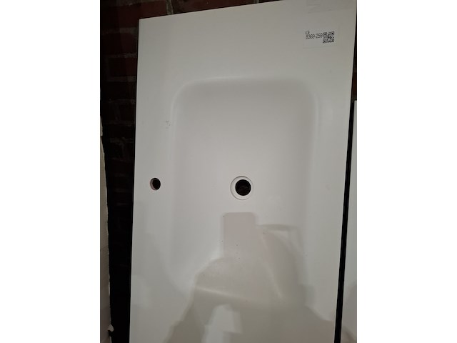 Wastafel elise, maatwerk, mat wit - afbeelding 3 van  3