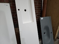 Wastafel elise, maatwerk, mat wit - afbeelding 3 van  3