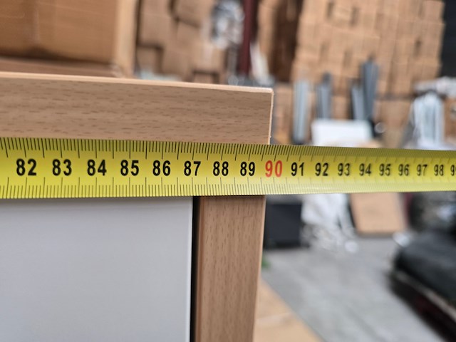 Wastafel kast badkamermeubel uni, houtkleur - afbeelding 7 van  9