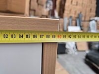 Wastafel kast badkamermeubel uni, houtkleur - afbeelding 7 van  9
