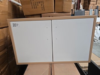 Wastafel kast badkamermeubel uni, houtkleur - afbeelding 5 van  12