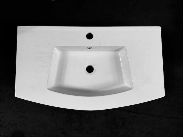 Wastafel keramisch 81x46 cm - afbeelding 2 van  2