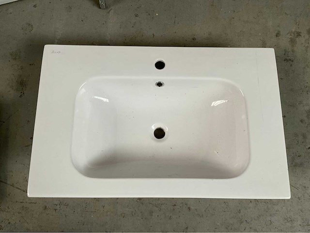 Wastafel keramisch 81x51cm - afbeelding 2 van  3