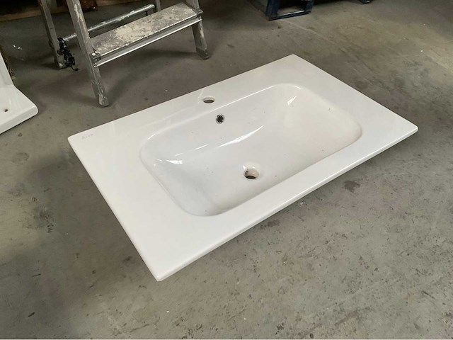 Wastafel keramisch 81x51cm - afbeelding 3 van  3