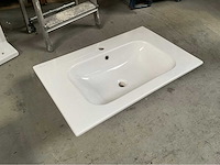 Wastafel keramisch 81x51cm - afbeelding 3 van  3