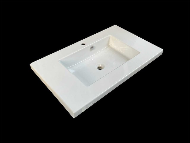 Wastafel keramisch 90x55cm - afbeelding 1 van  2