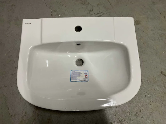 Wastafel keramisch wit 56x45cm - afbeelding 3 van  3