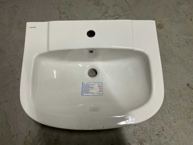 Wastafel keramisch wit 56x45cm - afbeelding 3 van  3