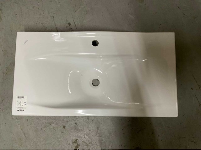 Wastafel keramisch wit 84x44cm - afbeelding 2 van  2