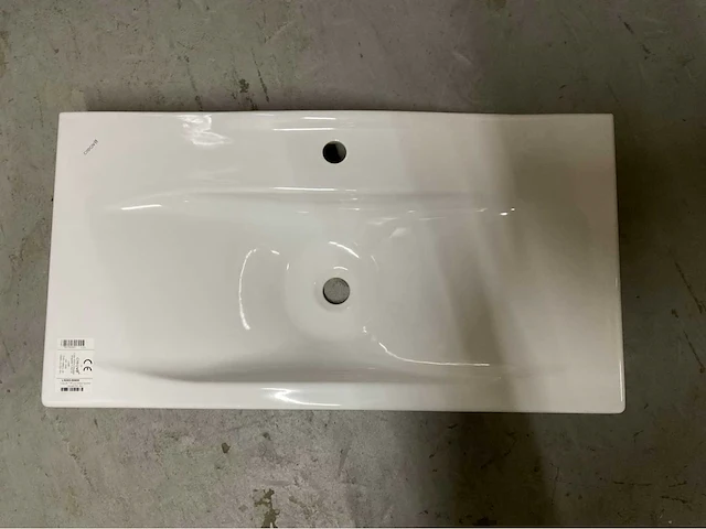 Wastafel keramisch wit 84x44cm - afbeelding 3 van  3