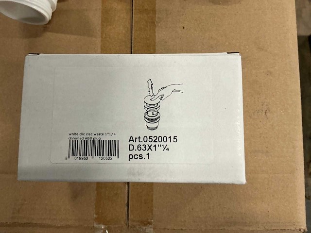 Wastafel klikwaste chroom clic clac (30x) - afbeelding 5 van  6
