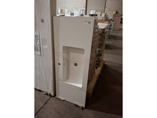 Wastafel mat wit - afbeelding 1 van  3