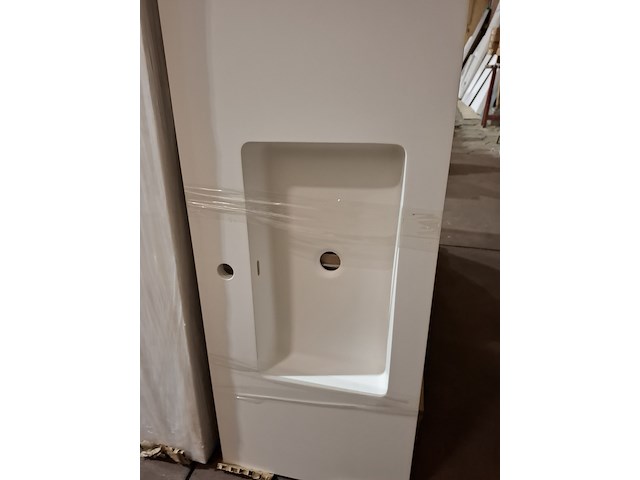 Wastafel mat wit - afbeelding 2 van  3