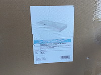 Wastafel met 2 wasbakken zonder kraangaten, wonda square, wd 120, mat wit - afbeelding 2 van  6