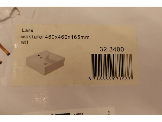 Wastafel met kraan wiesbaden + grohe, larx, wit - afbeelding 5 van  12