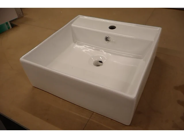 Wastafel met kraan wiesbaden + grohe, larx, wit - afbeelding 6 van  12