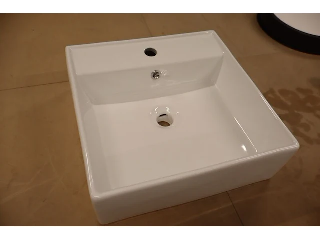 Wastafel met kraan wiesbaden + grohe, larx, wit - afbeelding 7 van  12