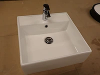 Wastafel met kraan wiesbaden + grohe, larx, wit - afbeelding 9 van  12