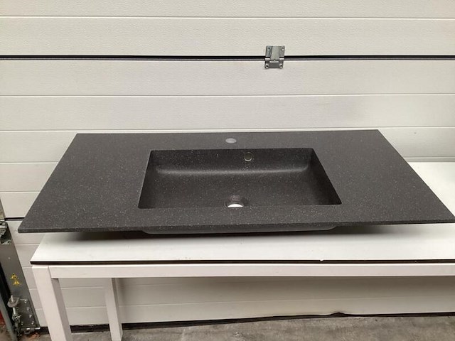 Wastafel met mengkraan en afvoer, hansgrohe, zwart - afbeelding 1 van  8
