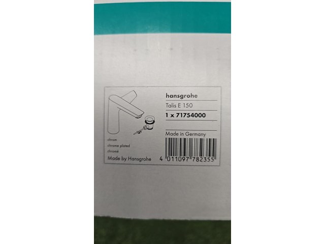 Wastafel met mengkraan en afvoer, hansgrohe, zwart - afbeelding 4 van  8