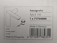 Wastafel met mengkraan en afvoer, hansgrohe, zwart - afbeelding 4 van  8