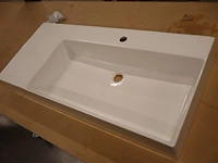 Wastafel met zijplateau, wit - afbeelding 2 van  5