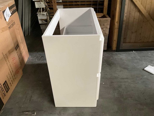 Wastafel onderkast - hoogglans wit - 45x80x80 cm - afbeelding 3 van  5