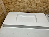 Wastafel polystone 100x45x9cm - afbeelding 3 van  4