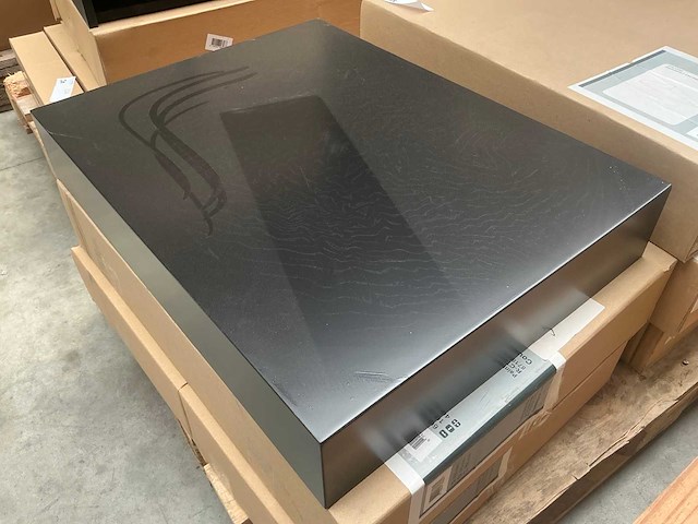Wastafel schap zwart 60cm (6x) - afbeelding 3 van  4