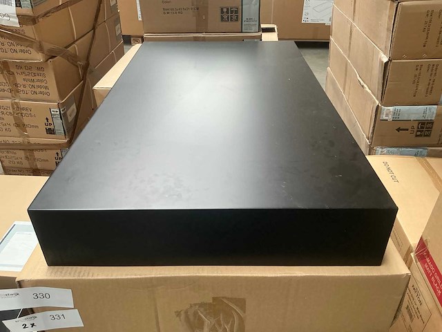 Wastafel schap zwart 80cm (2x) - afbeelding 2 van  4