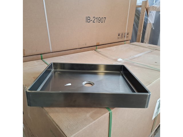 Wastafel skwarro, gun metal - afbeelding 1 van  4