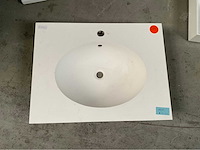 Wastafel solid surface 71x53cm - afbeelding 2 van  3