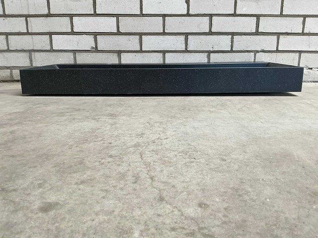 Wastafel zwart 100 x 40 cm - afbeelding 4 van  4