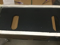 Wastafelblad, 121x47 cm, zwart - afbeelding 2 van  3